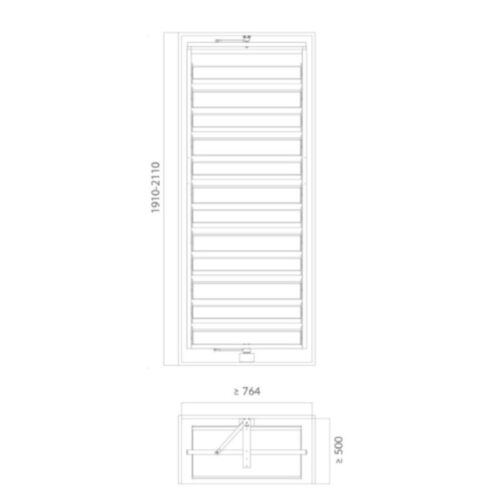 Kích thước kệ để giày xoay 360 độ 12 tầng GrandX XM.1280